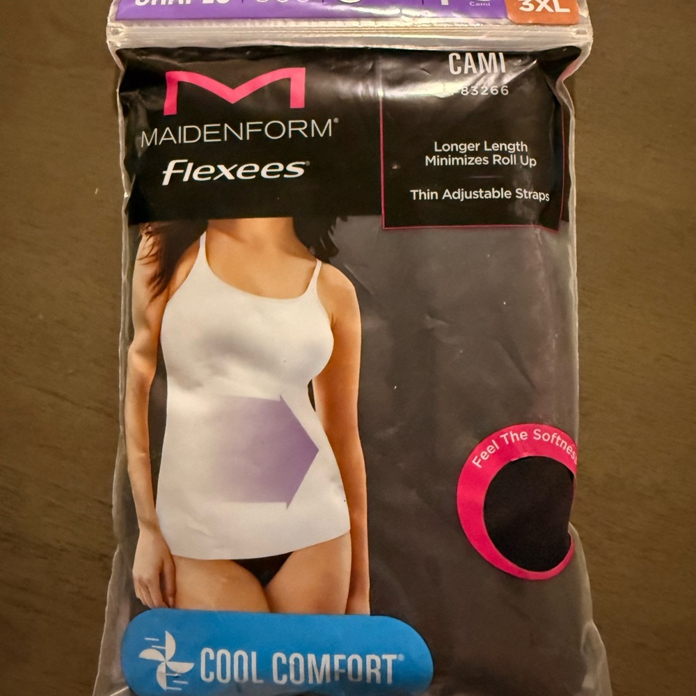 Maidenform Black Shapewear Cami with Cool Comfort